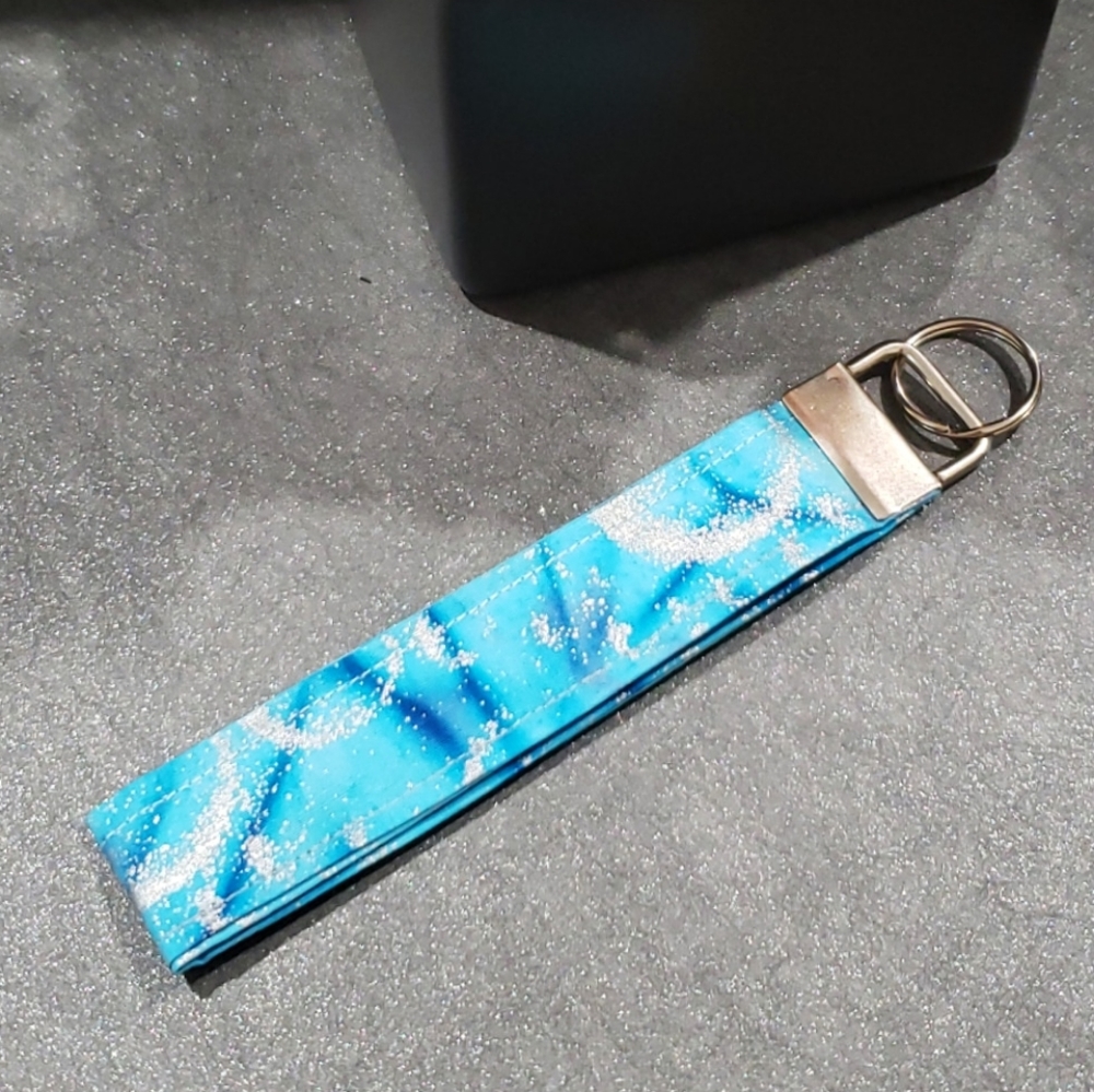 Blue Moon Fabric Key Fobs KeyChain Key Chain